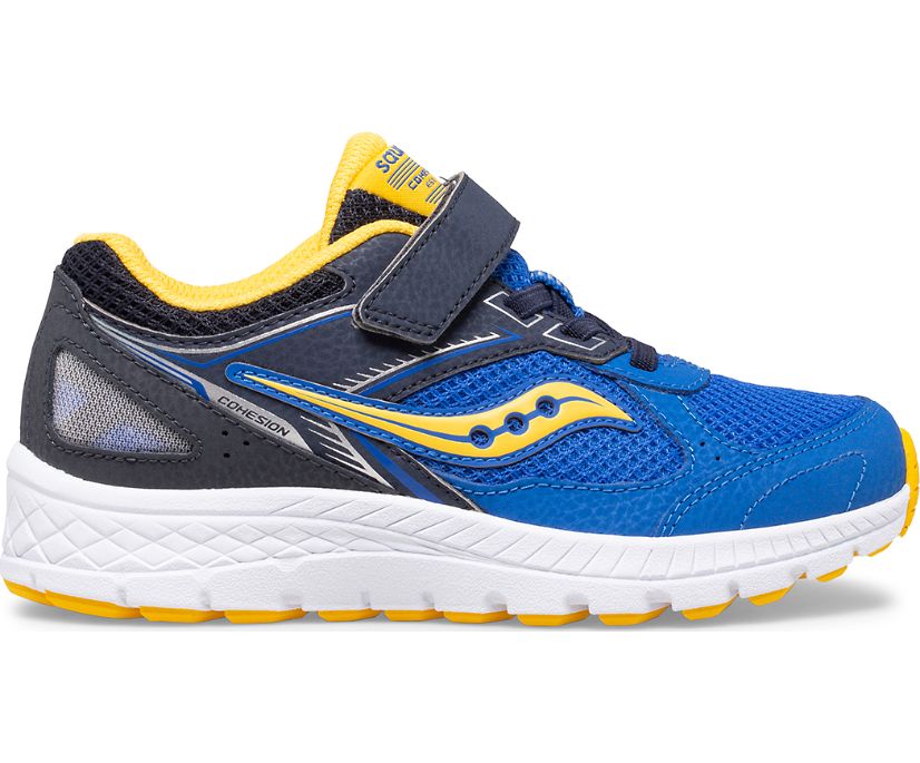 Saucony Cohesion 14 A/C Kids' Sneakers Blue / Yellow | Canada 836RVDW